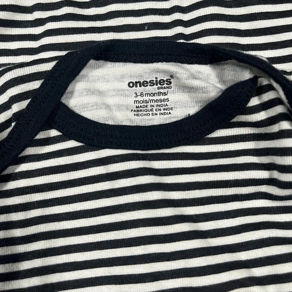 4/$20 Onesie’s Brand Black  Striped Onesie - Picture 4 of 4